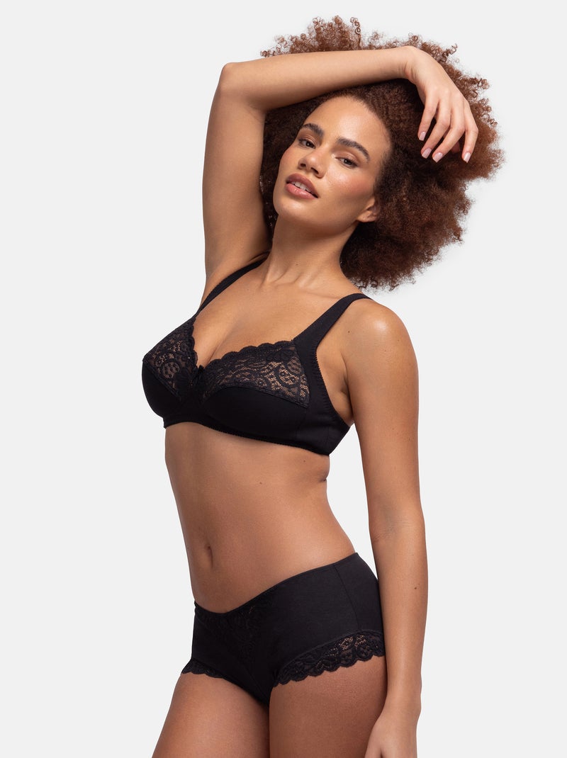 Bralette non rembourrée georgina Dorina Noir - Kiabi