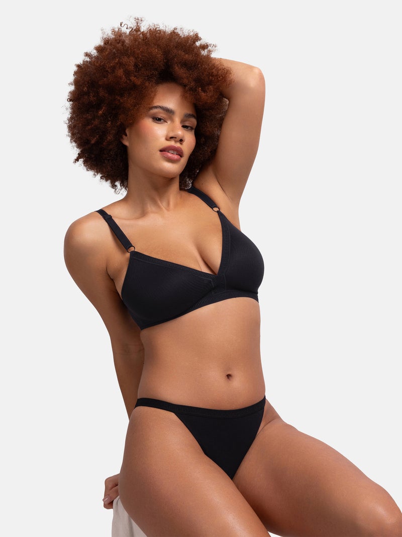 Bralette non rembourrée tiffany Dorina Noir - Kiabi