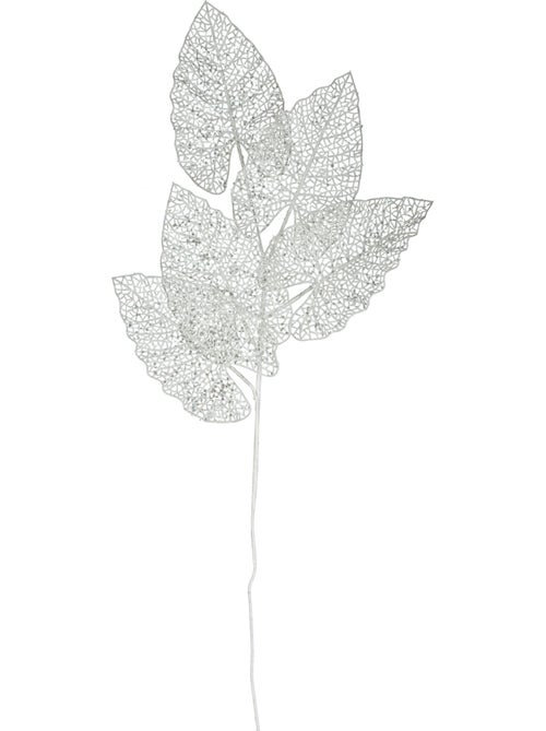 Branche 5 Feuilles Blanc Ajourées - Kiabi