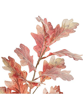 Branche Chêne enneigé H74cm