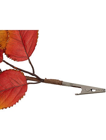 Branche de feuilles de magnolia automne sur pince