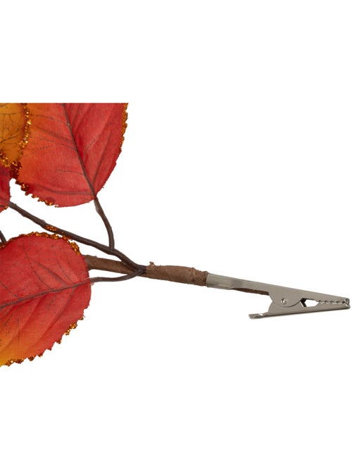 Branche de feuilles de magnolia automne sur pince - Kiabi