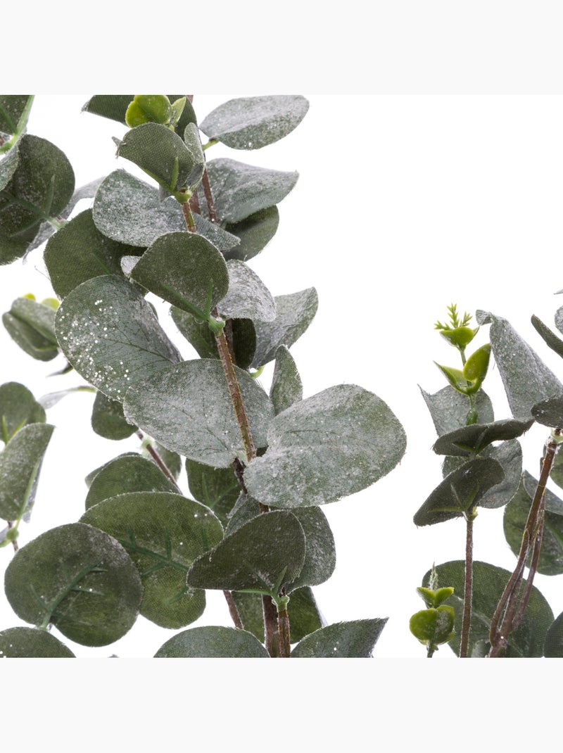 Branche Eucalyptus Paillettes Floquée 98 cm Vert - Kiabi