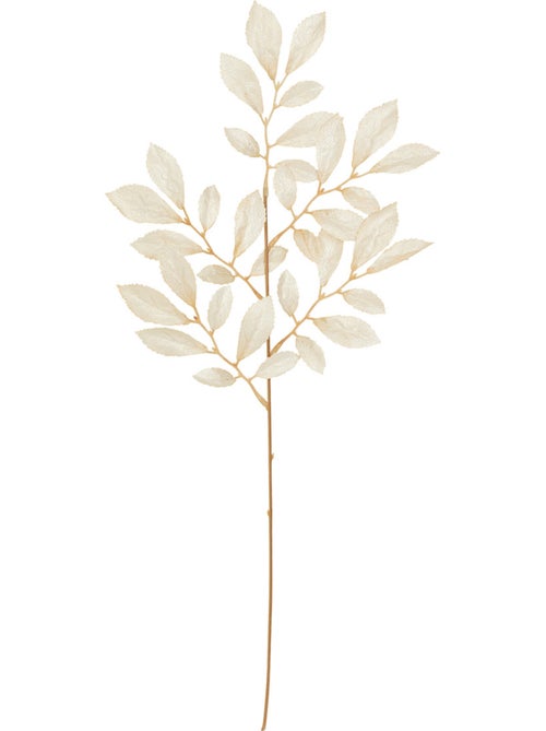 Branche feuille métal beige 75cm - Kiabi