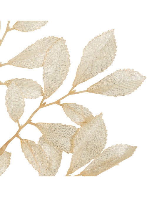Branche feuille métal beige 75cm - Kiabi