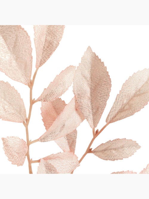 Branche feuille métal rose 75cm - Kiabi
