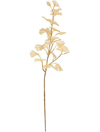 Branche Ginkgo doré 77cm