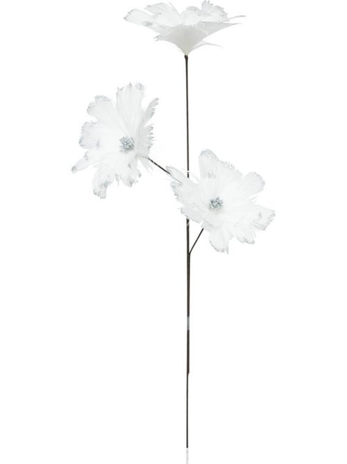 Branche plume blanc H65 - Kiabi
