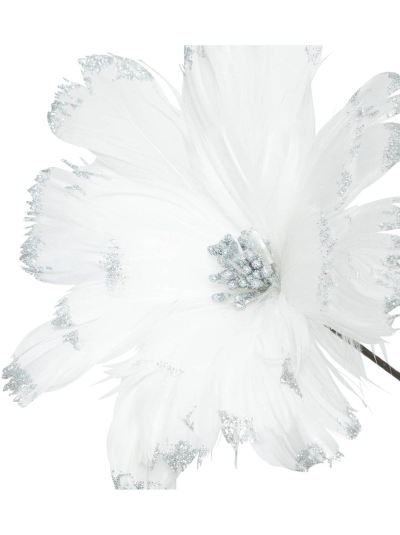 Branche plume blanc H65 Blanc - Kiabi