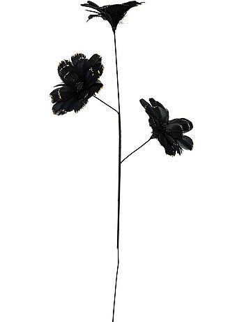 Branche plume noir H65