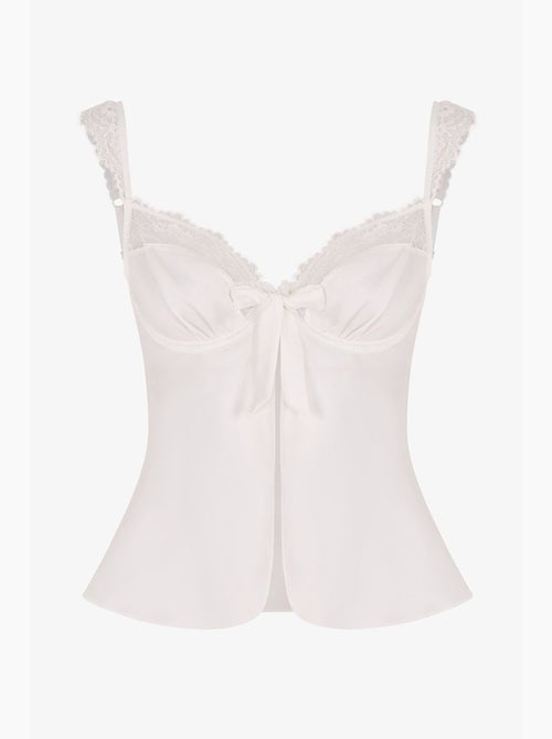 Brassière à armatures fleurie effet déchiré penti - Kiabi