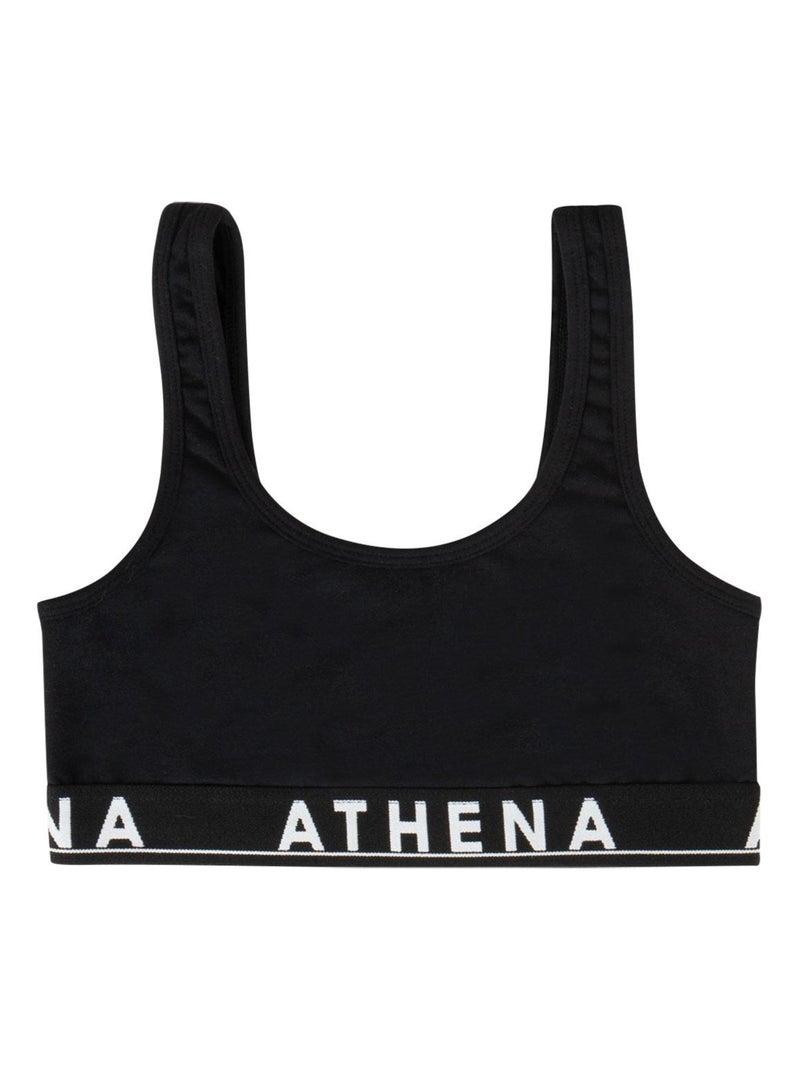 Brassière à bretelles larges fille Easy Color Athena Fille Noir - Kiabi
