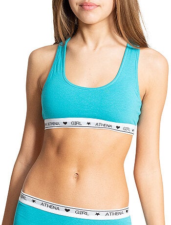 Brassière à coques amovibles fille coton ultra doux girl by athena