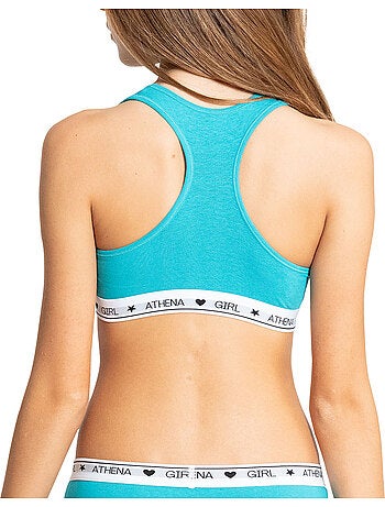 Brassière à coques amovibles fille coton ultra doux girl by athena
