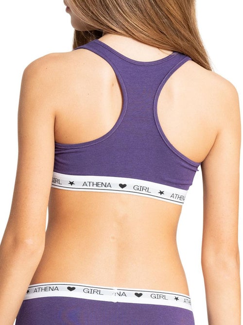 Brassière à coques amovibles fille Coton Ultra Doux Athena Fille - Kiabi