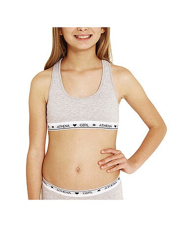 Brassière à coques amovibles fille Coton Ultra Doux Girl by Athena
