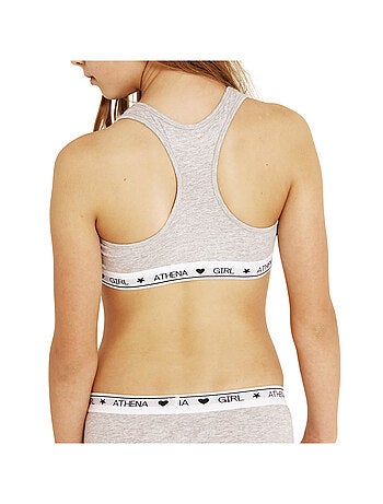 Brassière à coques amovibles fille Coton Ultra Doux Girl by Athena