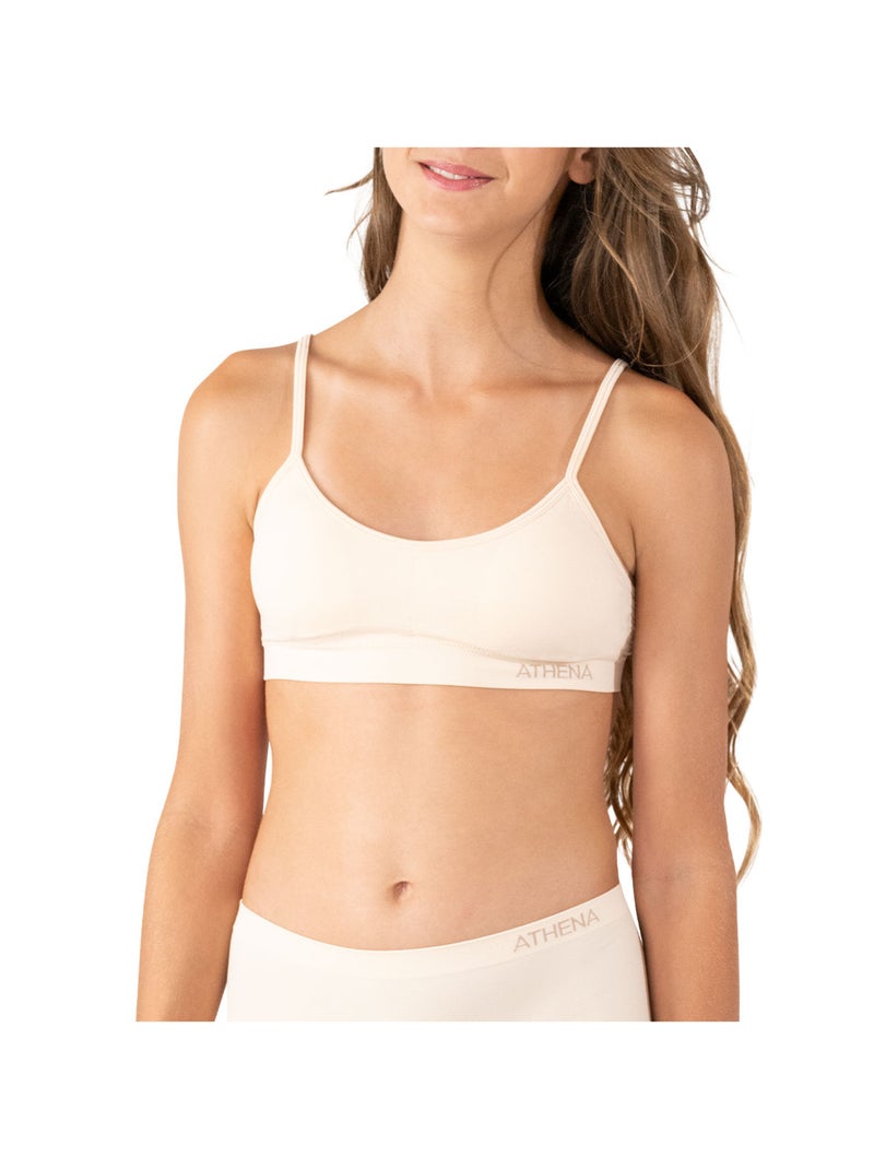 Brassière à coques amovibles fille Sans Couture Fashion Athena Fille Beige - Kiabi