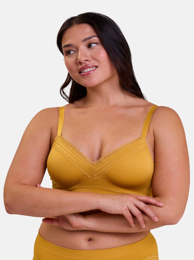 Brassière Agathe Sans Complexe Jaune paille - Kiabi