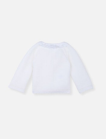 Brassière avec col brodé