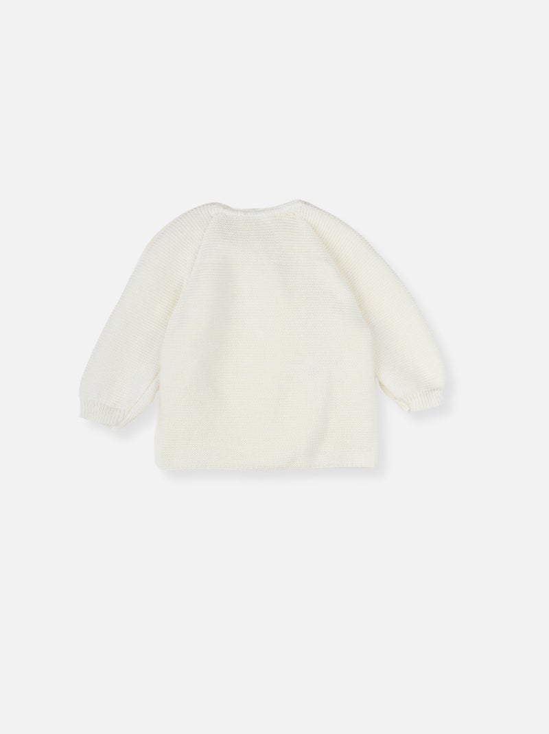 Brassière bébé 50% coton 50% polyester recyclé Ecru - Kiabi