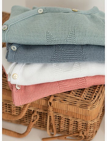 Brassière bébé en coton - collection «petits chats»