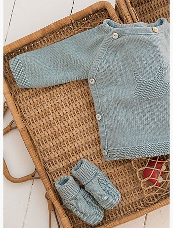 Brassière bébé en coton - collection «petits chats»