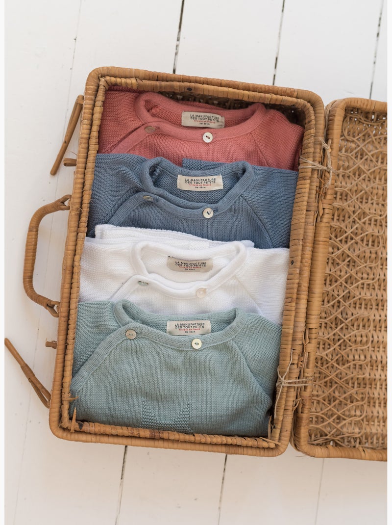 Brassière bébé en coton - collection «petits chats» Vert - Kiabi