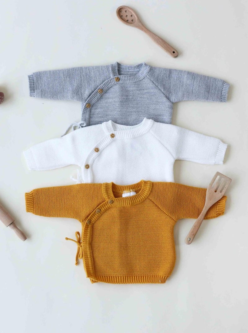 Brassière bébé en maille Blanc - Kiabi