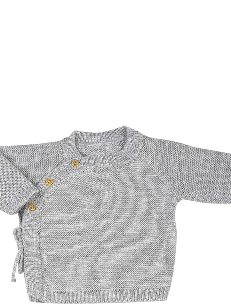 Brassière bébé en maille Gris - Kiabi
