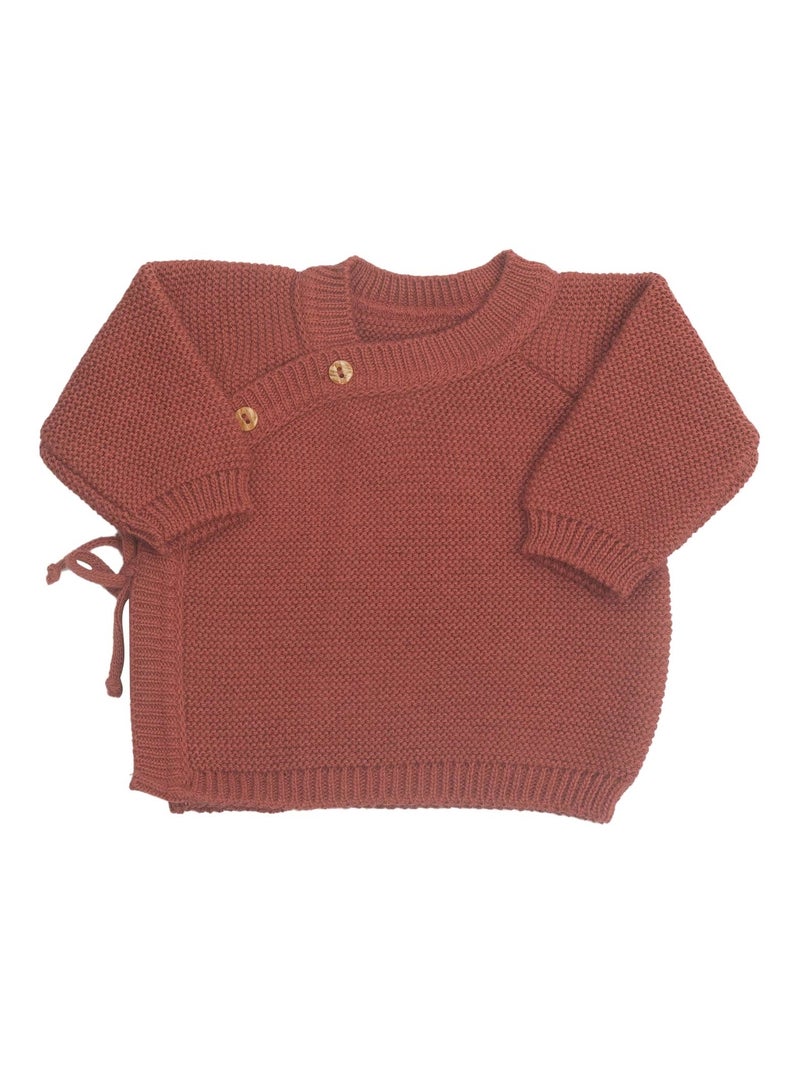 Brassière bébé en maille Rouge brique - Kiabi