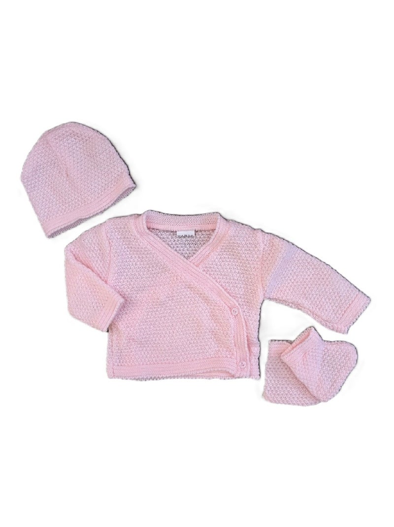 Brassière + Bonnet + Chaussons LES CHATOUNETS Rose pâle - Kiabi