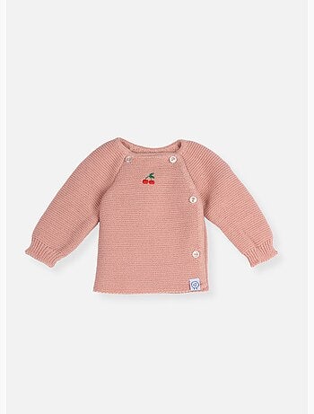 Brassière broderie cerise