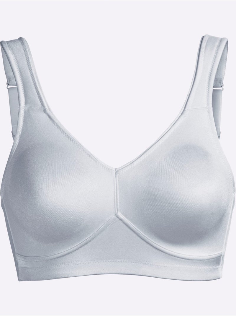 Brassière Confort Sans Armatures - Witt Gris clair - Kiabi