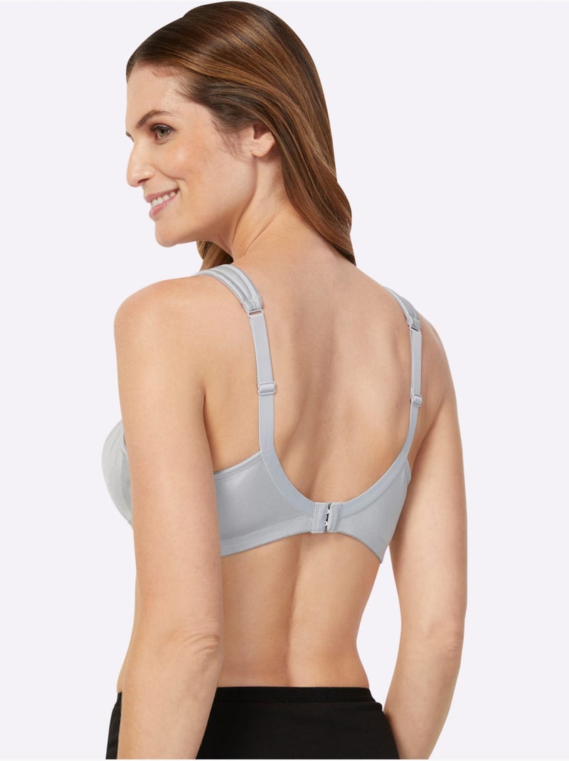 Brassière Confort Sans Armatures - Witt Gris clair - Kiabi