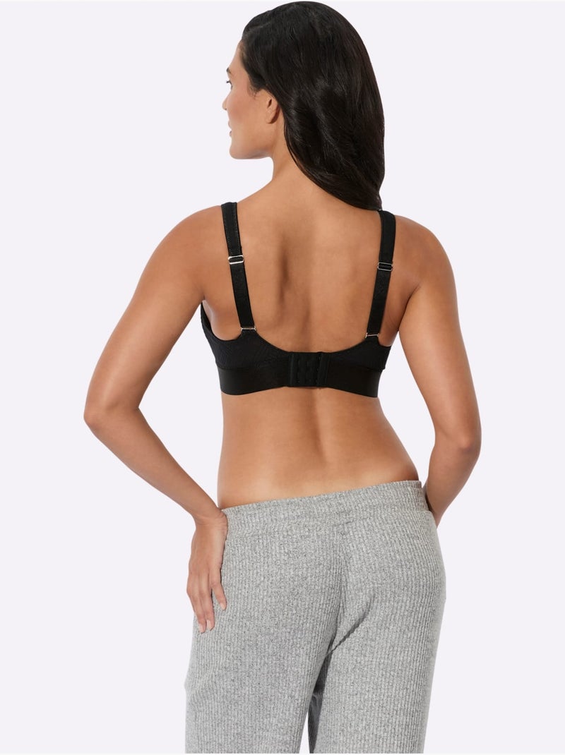 Brassière Confort Sans Armatures - Witt Noir - Kiabi