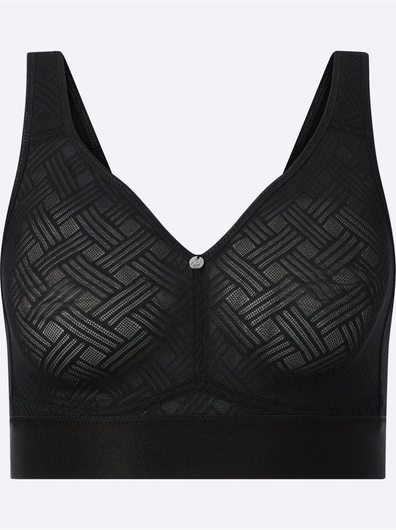 Brassière Confort Sans Armatures - Witt Noir - Kiabi