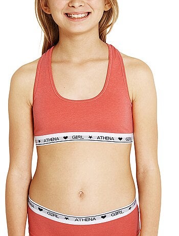 Brassière dos nageur Coton Ultra Doux Athena Fille
