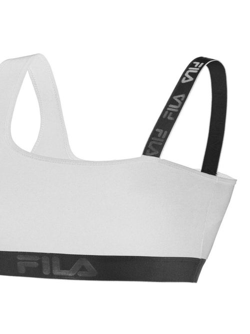 Brassière coton femme asymétrique FU6105 Fila - Kiabi Brassière coton femme asymétrique FU6105 Fila - Kiabi