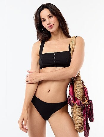 Brassière de bain boutonnée