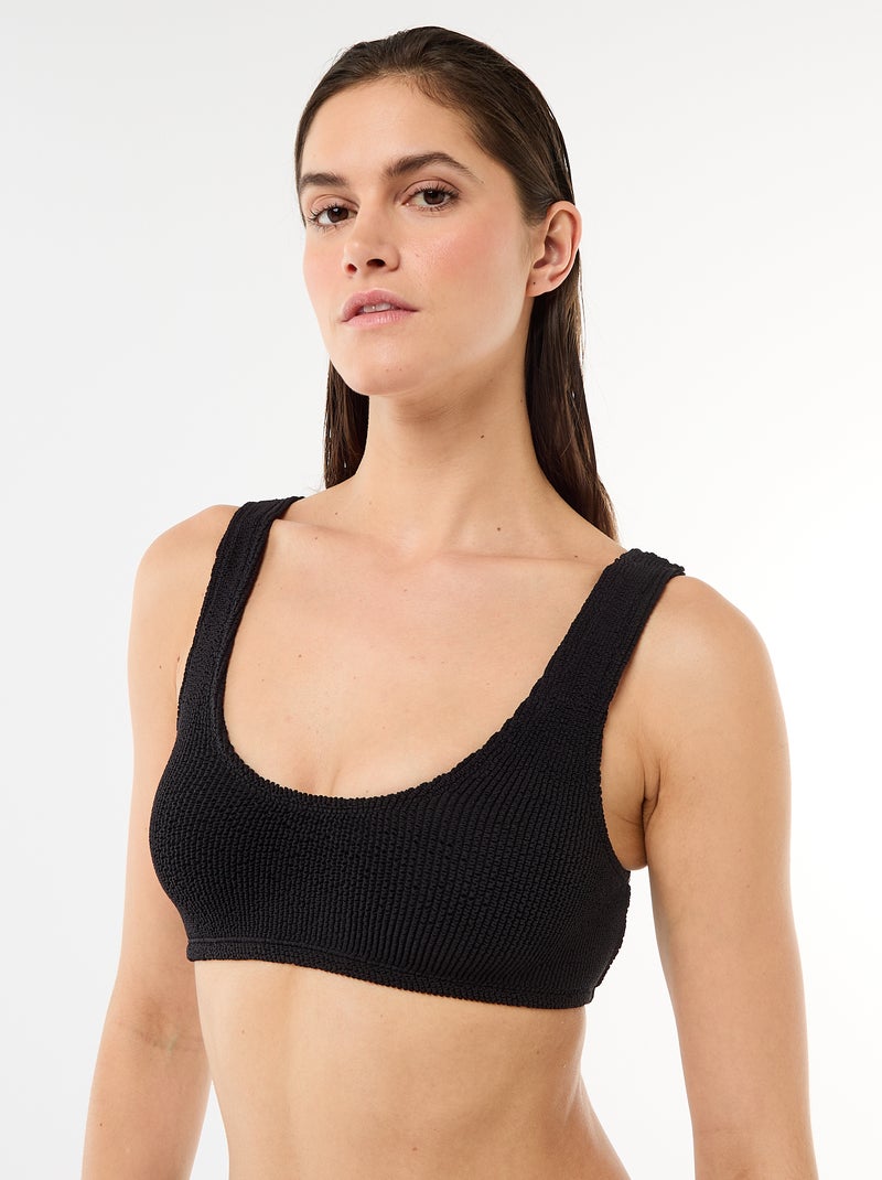 Brassière de bain extensible Noir - Kiabi