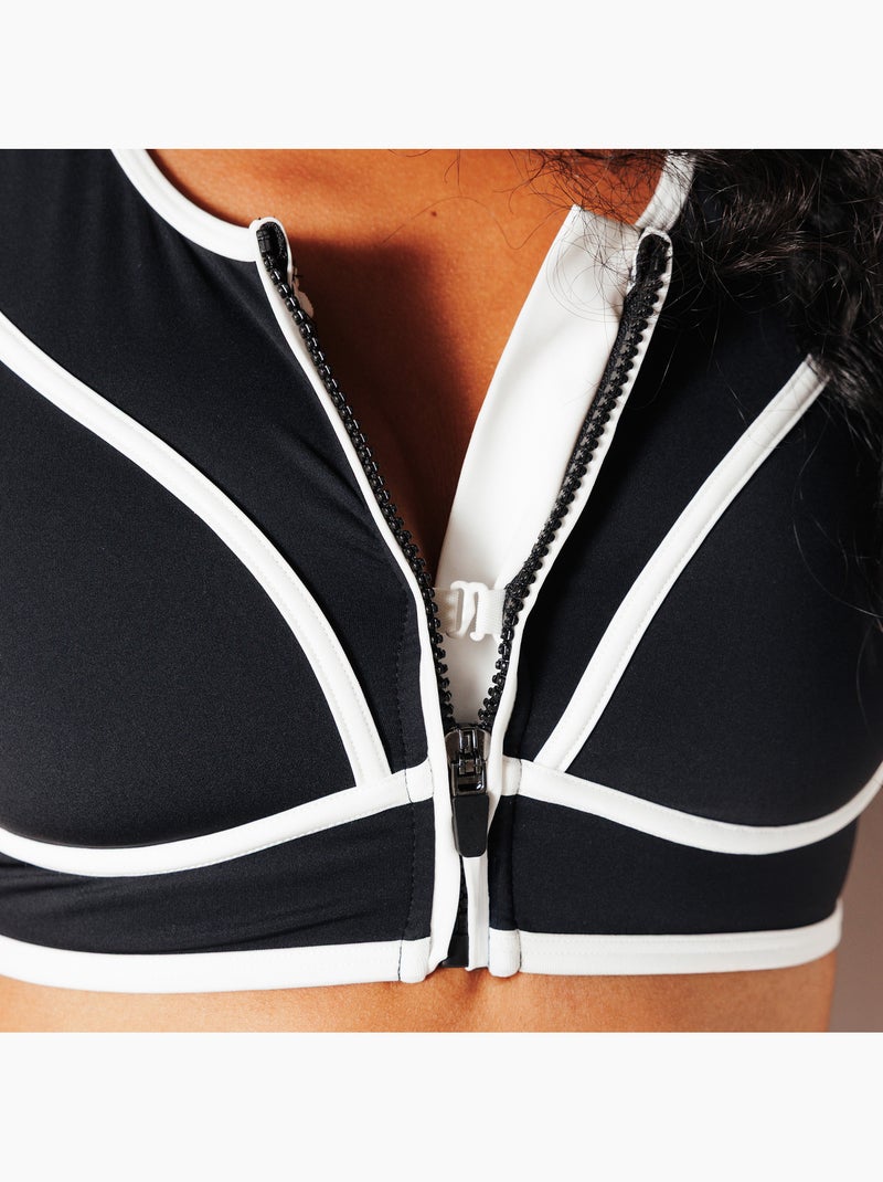 Brassiere de bain sport jim - rougegorge lingerie Noir Multicolore - Kiabi