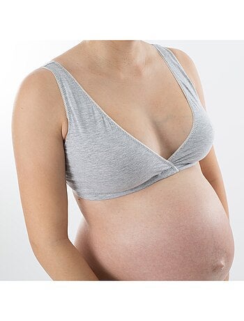 Brassière de nuit de maternité GRIS 'Bogema'