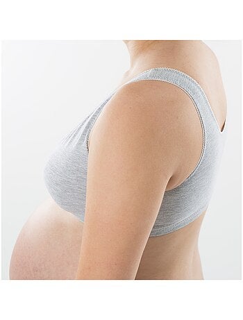 Brassière de nuit de maternité GRIS 'Bogema'