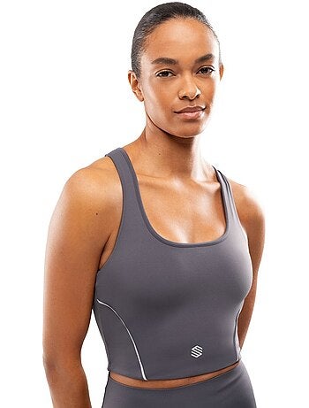 Brassière de running femme femme angkor dark gray