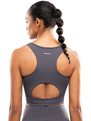 Brassière de running femme femme angkor dark gray