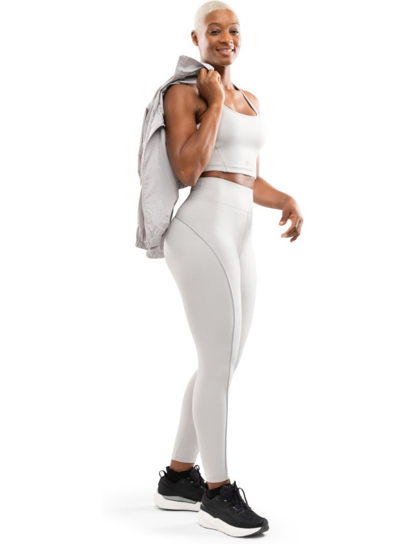 Brassière de running femme femme angkor light gray Blanc Gris - Kiabi