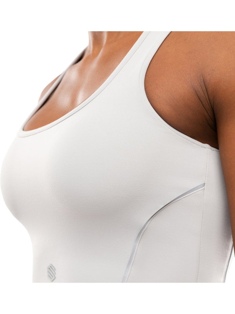 Brassière de running femme femme angkor light gray Blanc Gris - Kiabi
