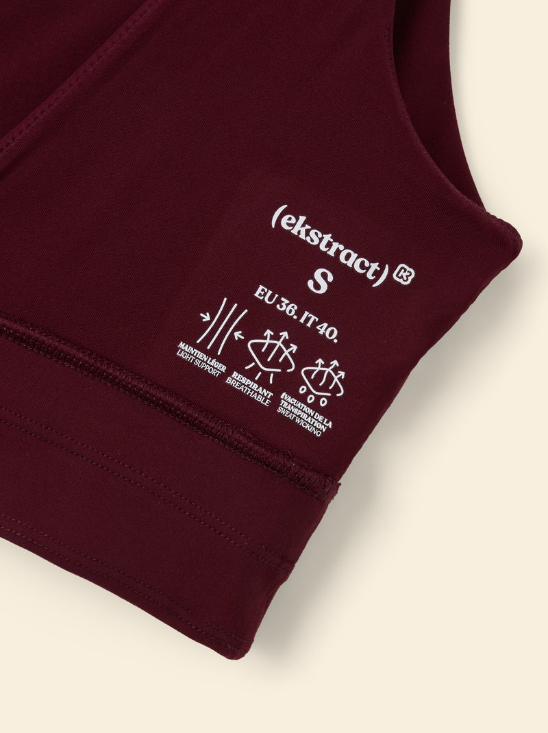 Brassière de sport - (ekstract) Rouge - Kiabi