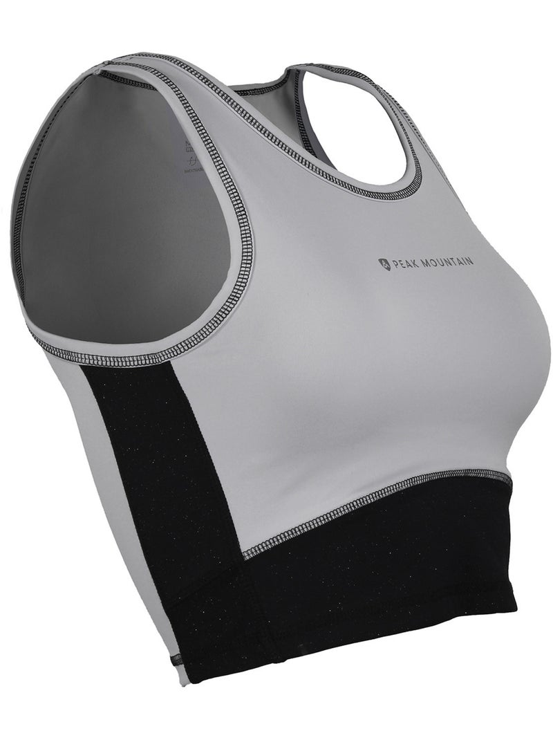 Brassière de sport ALIGHT - PEAK MOUNTAIN Gris perle - Kiabi